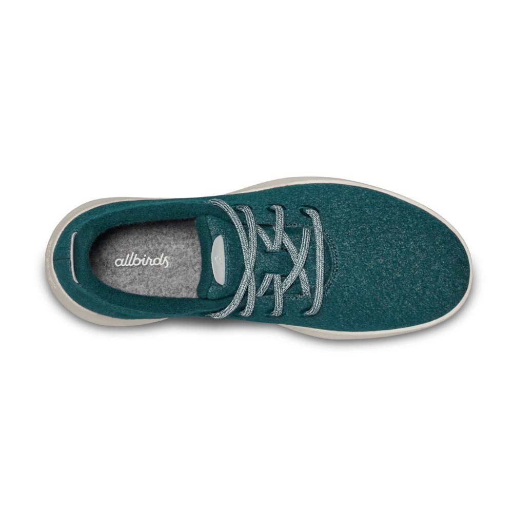 Allbirds Men\'s Sneakers Green - Wool Runner Mizzles - 49836XRKW